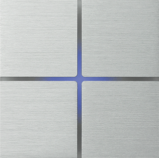 Сатинированный алюминий